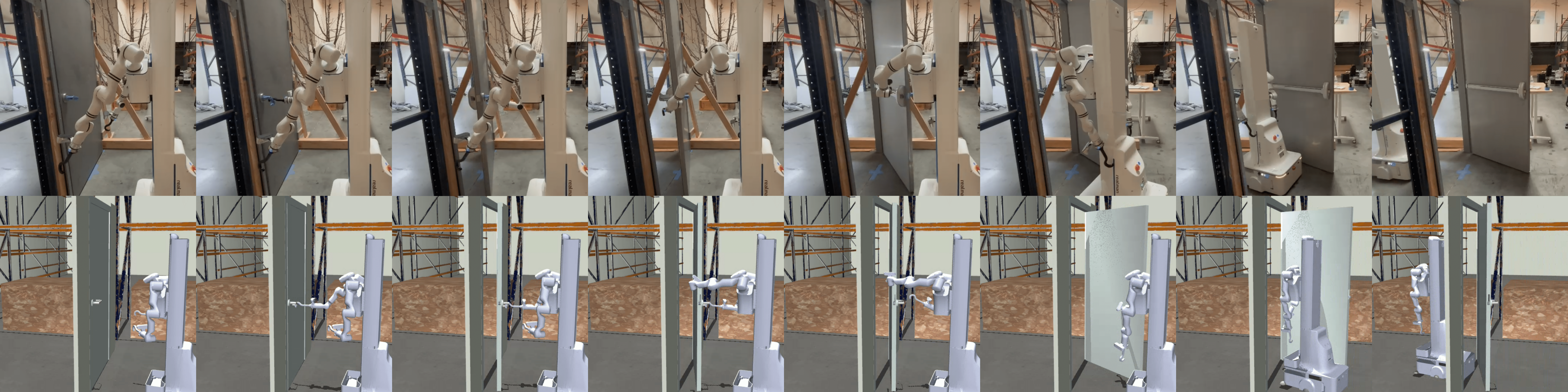 Diffusion-based Door Opening and Traversal Policy